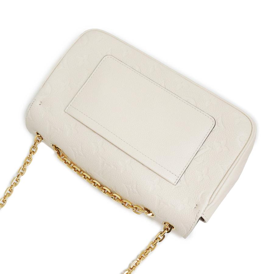 LOUIS VUITTON モノグラム チェーン ポーチ ホワイト LOUIS VUITTON