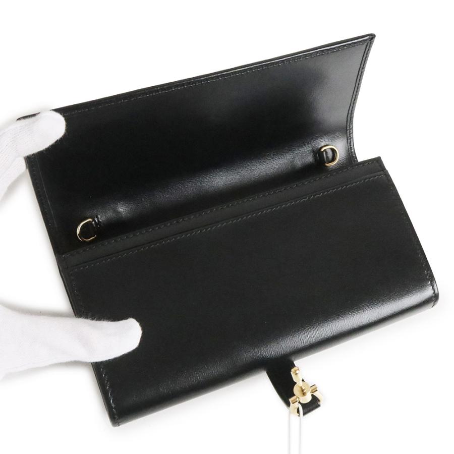 希少/ニュージャッキー GUCCI グッチ ヴィンテージ 長財布 レザー 黒 GUCCI（グッチ） （新品・未使用品）グッチ ジャッキー 1961 チェーン