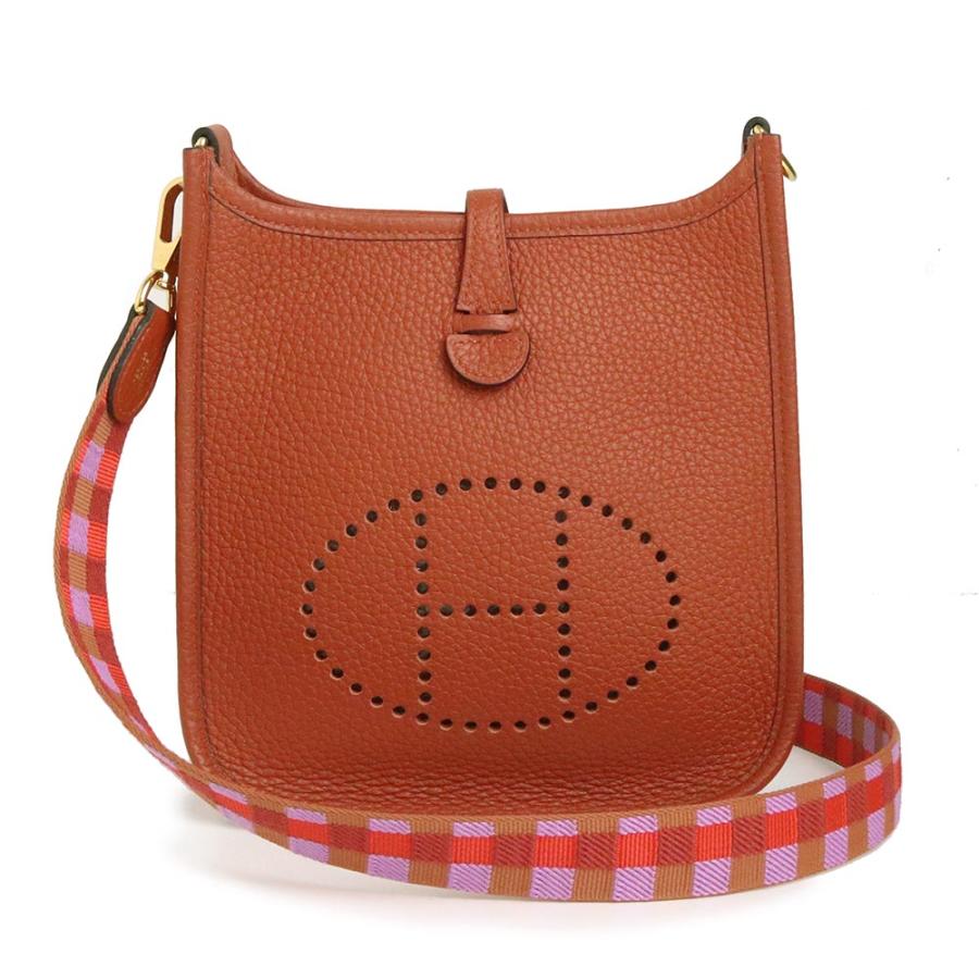 （未使用　展示品）エルメス HERMES エブリン TPM アマゾン 16 マキシ カドリーユ ショルダーバッグ 斜め掛け トリヨンクレマンス レザー キュイーヴル ブラウン 茶 ゴールド金具 Z刻印 HERMES（エルメス） （未使用 展示品）エルメス エブリン TPM アマゾン