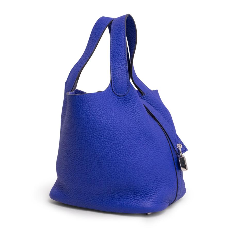 極美品・特別価格★エルメス ピコタンロックPM ブルー系 D刻印 オマケ付き HERMES（エルメス） （美品）エルメス ピコタンロック 18 PM