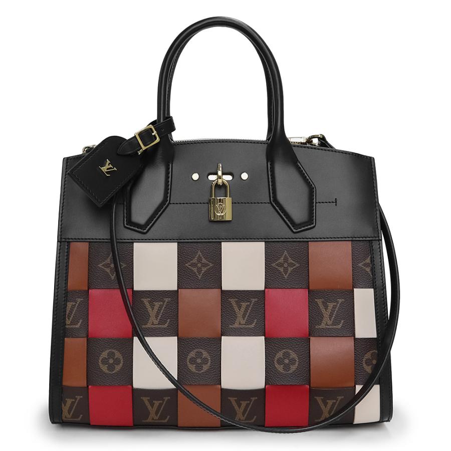 ルイヴィトン シティ スティーマー MM モノグラム バイカラー ハンドバッグ LOUIS VUITTON（ルイ・ヴィトン） （未使用 展示品）ルイ ヴィトン