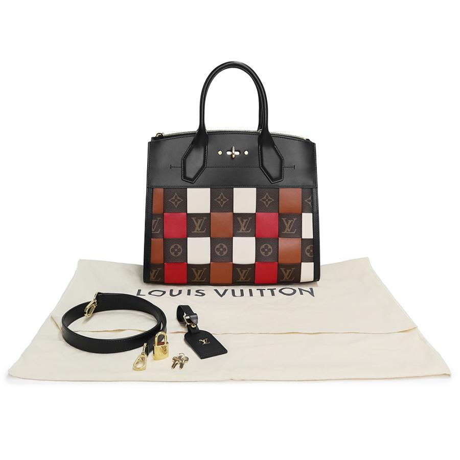 ルイヴィトン シティ スティーマー MM モノグラム バイカラー ハンドバッグ LOUIS VUITTON（ルイ・ヴィトン） （未使用 展示品）ルイ ヴィトン