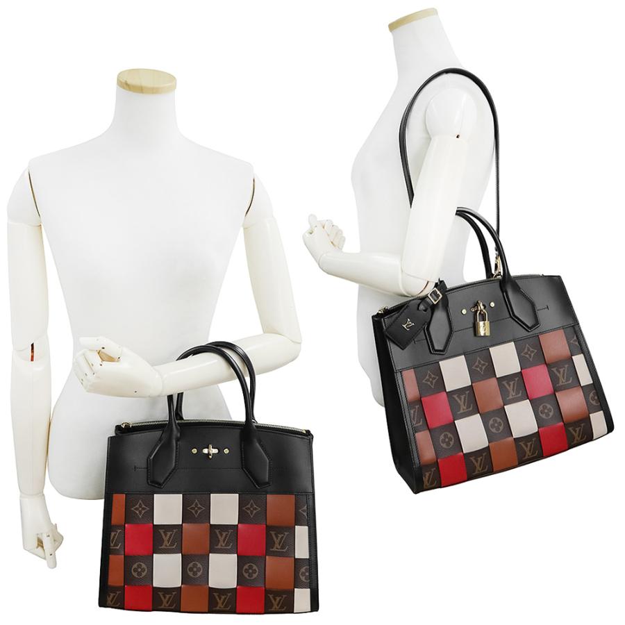 ルイヴィトン シティ スティーマー MM モノグラム バイカラー ハンドバッグ LOUIS VUITTON（ルイ・ヴィトン） （未使用 展示品）ルイ ヴィトン