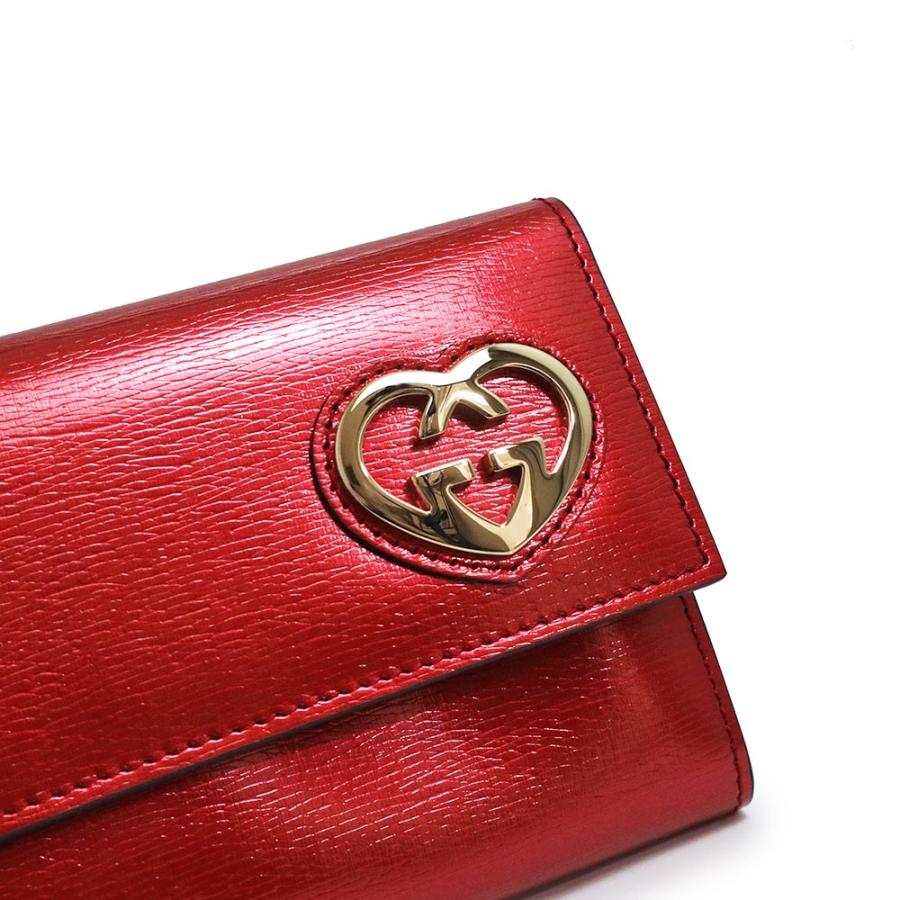 GUCCI (未使用 展示品)グッチ ラブリー ハート 二つ折り長財布 GUCCI (未使用 展示品)グッチ ラブリー ハート 二つ折り長財布