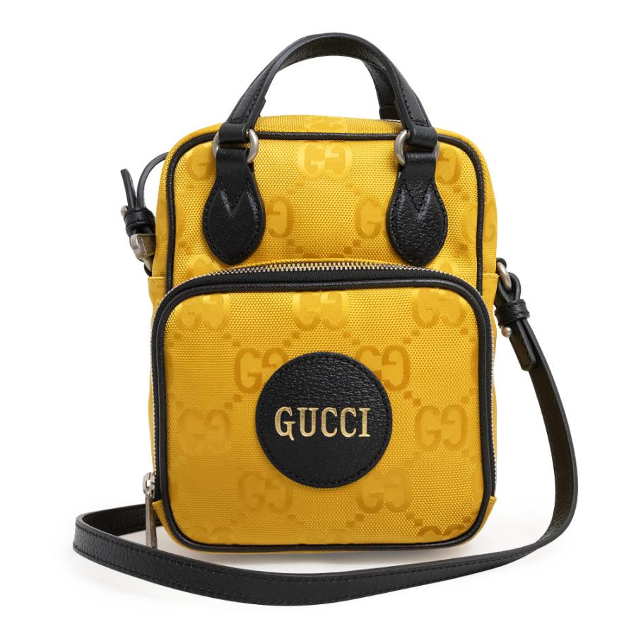 （新品・未使用品）グッチ GUCCI グッチ オフ ザ グリッド ショルダーバッグ 斜め掛け GGナイロン レザー イエロー ブラック 黄 黒 アンティークシルバー金具 625850 GUCCI（グッチ） （新品・未使用品）グッチ オフ ザ グリッド