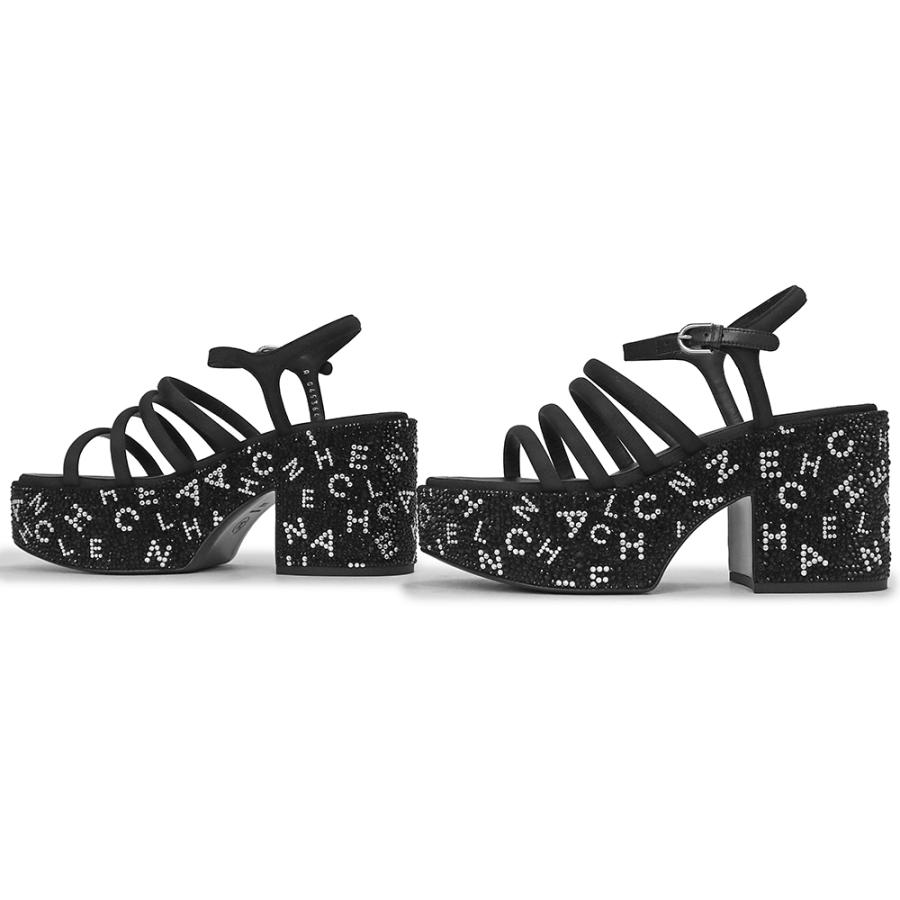 CHANEL ラインストーン ミュール サンダル CHANEL（シャネル） （新品・未使用品）シャネル グログラン ライン