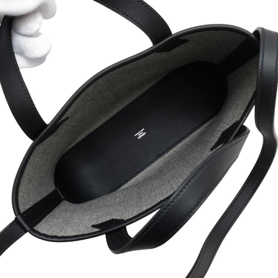 エルメス H アン ビエ 27 PM トート 2Way ショルダー ハンドバッグ トワルアッシュ キャンバス ヴォースイフト レザー Noir ノワール Ecru エクリュ ブラック ホワイト 黒 白 Z刻印 HERMES（未使用　展示品） HERMES（エルメス） （未使用 展示品）エルメス HERMES H アン ビエ 27