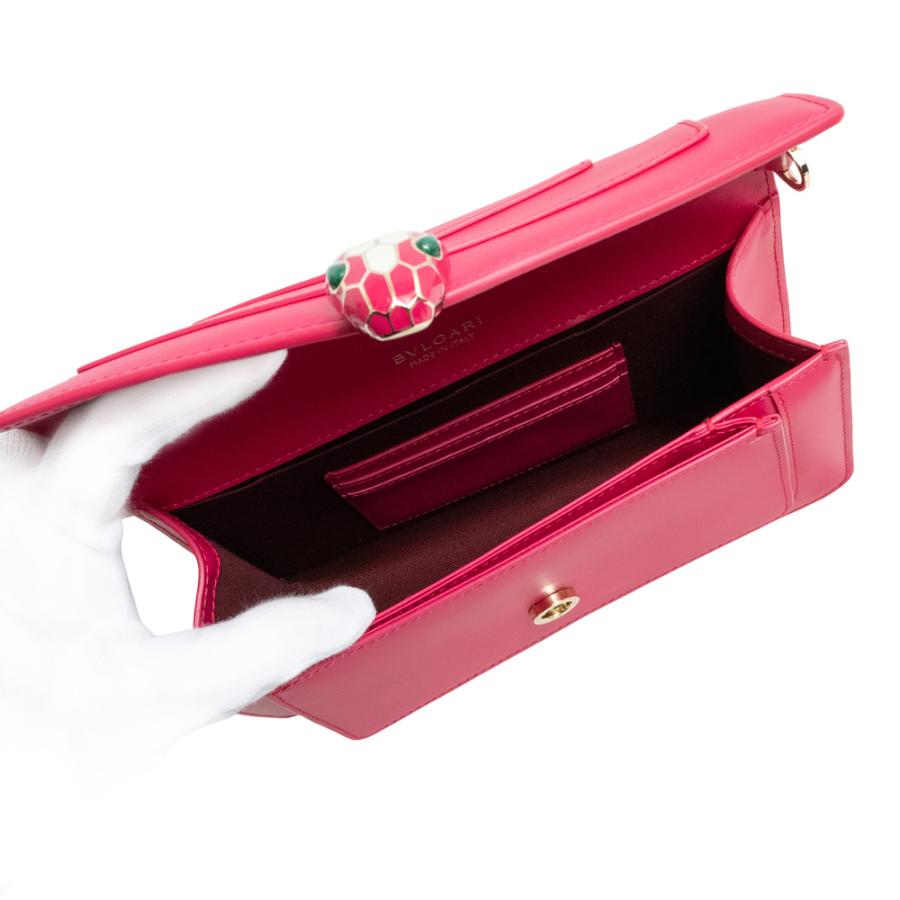（新品・未使用品）ブルガリ BVLGARI セルペンティ フォーエバー East-West スモール 2way ショルダーバッグ カーフスキン レザー ピンク ゴールド金具 292102の画像