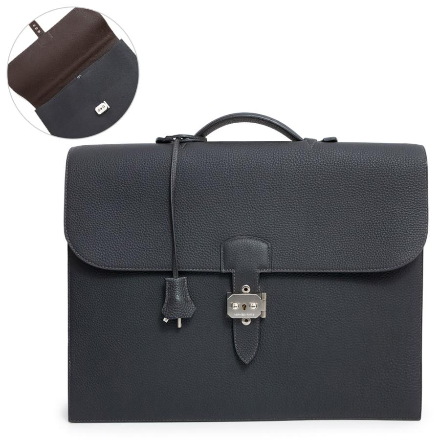 （未使用保管品）エルメス HERMES サック ア デペッシュ 38 ブリーフケース 書籍鞄 ビジネス ハンドバッグ トゴ レザー  カカオ ブラウン シルバー金具 □R刻印 HERMES（エルメス） （未使用保管品）エルメス サック ア デペッシュ