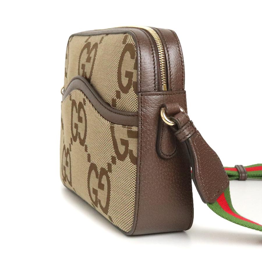 （新品・未使用品）グッチ GUCCI ジャンボGG ショルダー メッセンジャーバッグ 斜め掛け GGキャンバス レザー コットンリネン キャメル ベージュ 675891の画像