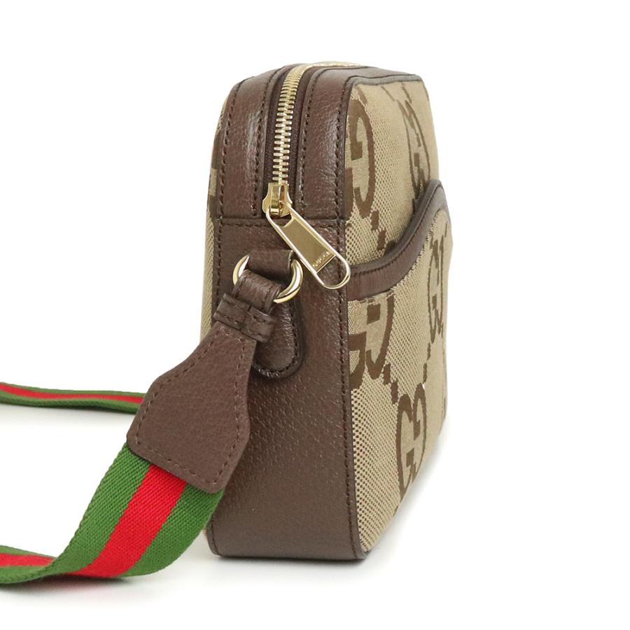 （新品・未使用品）グッチ GUCCI ジャンボGG ショルダー メッセンジャーバッグ 斜め掛け GGキャンバス レザー コットンリネン キャメル ベージュ 675891の画像