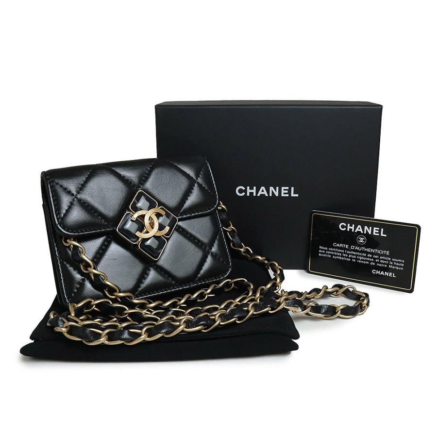 CHANEL ケース ミニウォレット マトラッセ 正規品 CHANEL（シャネル） （未使用 展示品）シャネル マトラッセ ココマーク
