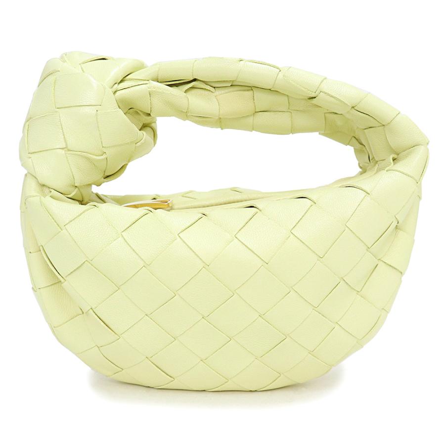 （新品・未使用品）ボッテガヴェネタ BOTTEGA VENETA キャンディー ジョディ イントレチャート ハンドバッグ ポーチ ラムスキン レザー アイスクリーム ライトイエロー 黄 ゴールド金具 730828 BOTTEGA VENETA（ボッテガ・ヴェネタ） （新品・未使用品）ボッテガ