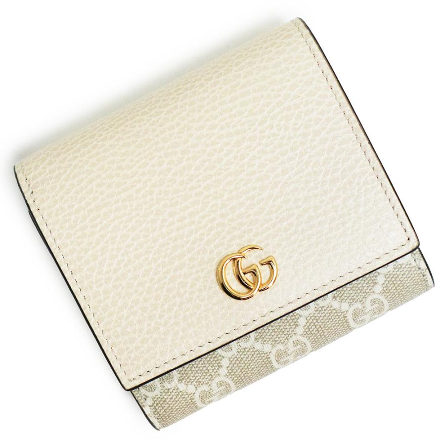GUCCI 二つ折り財布 オフィディア GGマーモント GGスプリーム レザー