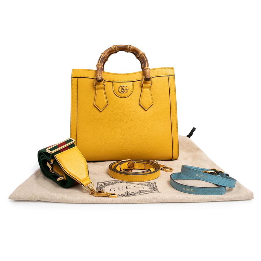 GUCCI パイソン ダイアナ スモール トート ショルダー 2way バンブー GUCCI（グッチ） （新品・未使用品）グッチ ダイアナ スモール トート