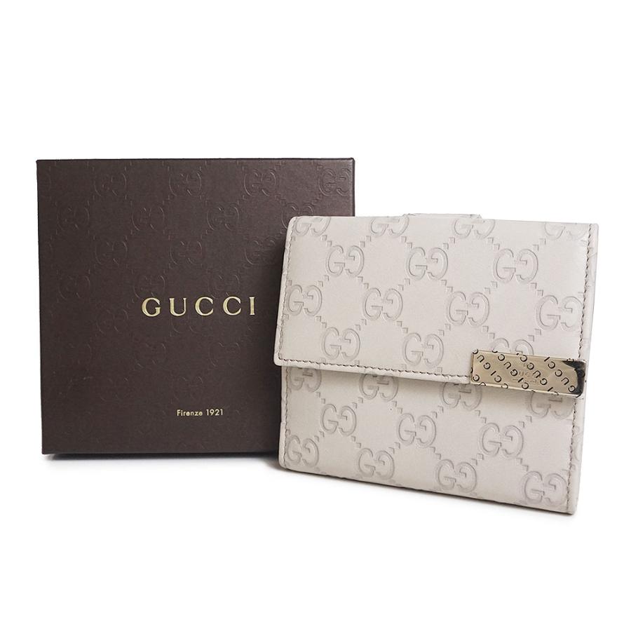 GUCCI (未使用 展示品)グッチ シグネチャー Wホック 二つ折り GUCCI (未使用 展示品)グッチ シグネチャー Wホック 二つ折り