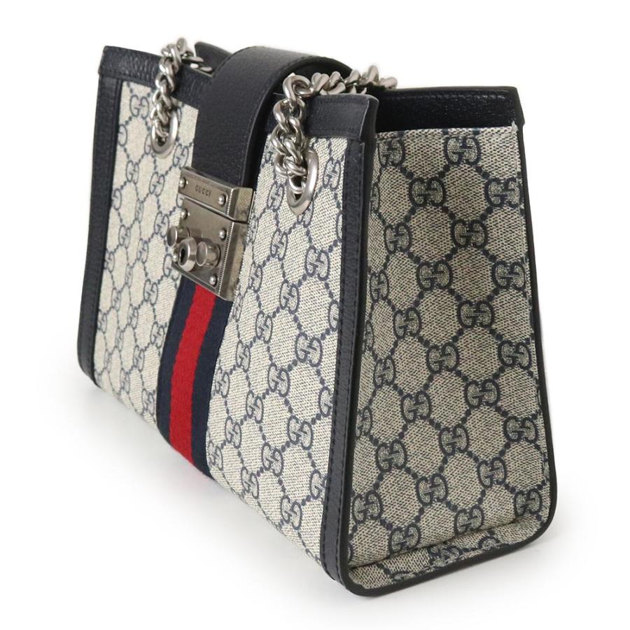 GUCCI ストライプ トートバッグ GUCCI（グッチ） （新品・未使用品）グッチ パドロック ミディアム