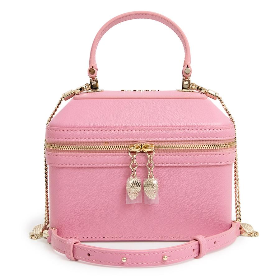 （未使用　展示品）ブルガリ BVLGARI セルペンティ フォーエバー ジュエリーボックス 2Way チェーン ショルダー ハンドバッグ 斜め掛け アーバンカーフレザー フラミンゴクォーツ ピンク ライトゴールド金具 292101 BVLGARI（ブルガリ） （未使用 展示品）ブルガリ セルペンティ