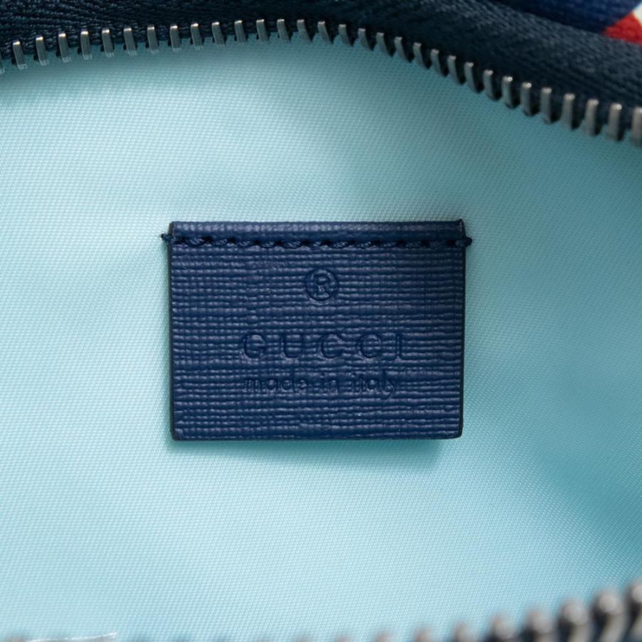 （新品・未使用品）グッチ GUCCI チルドレンズ ベルトバッグ ストロベリー イチゴ スター 星 ウエストバッグ スプリーム キャンバス ライトブルー レッド 502095の画像