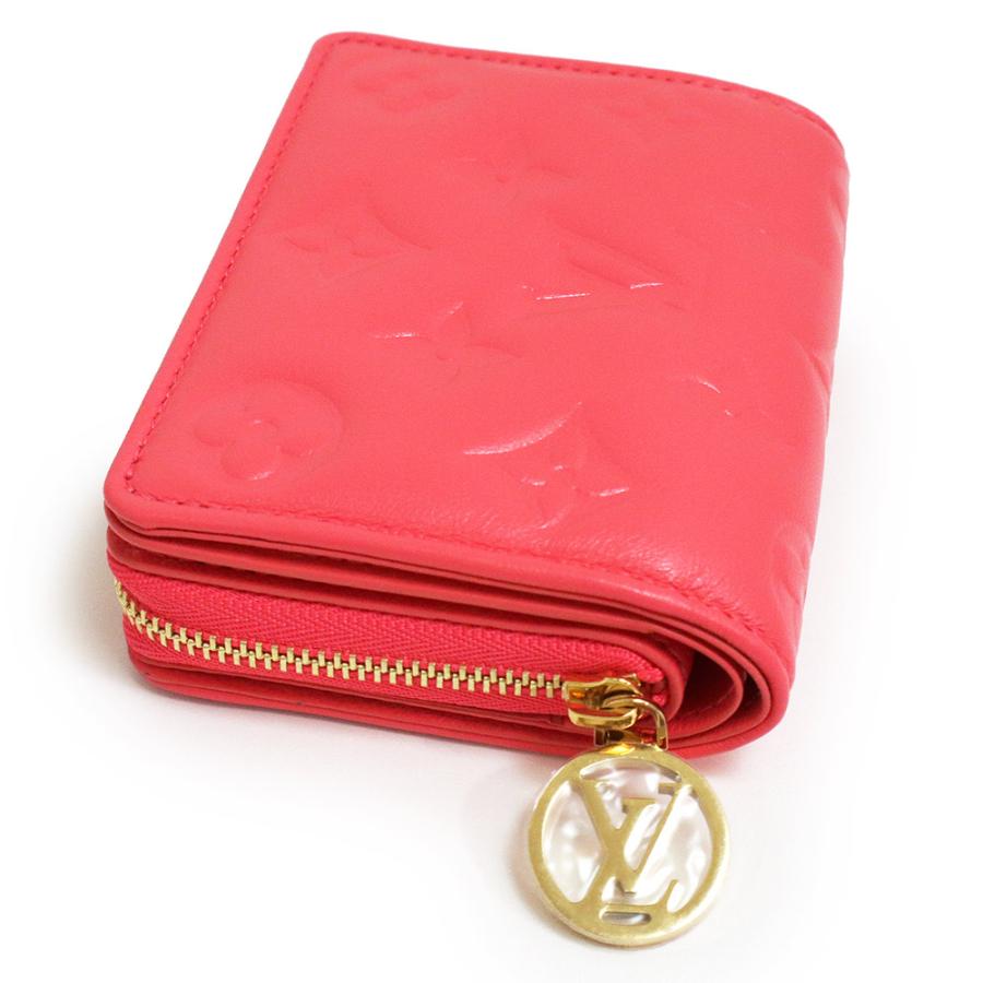 美品】ルイヴィトン ラムスキンレザー ポルトフォイユ ルー 二