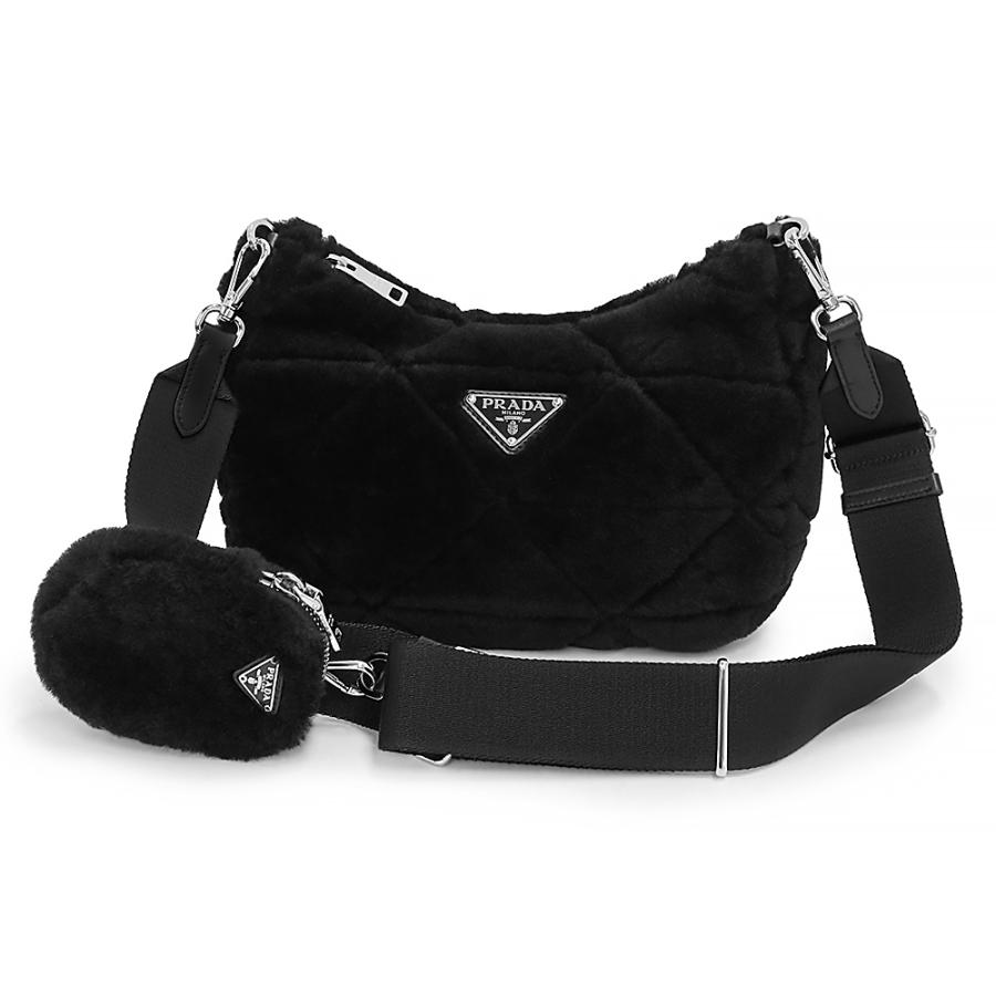 プラダ BT0168 ショルダーバッグ ブラック PRADA トライアングルロゴ
