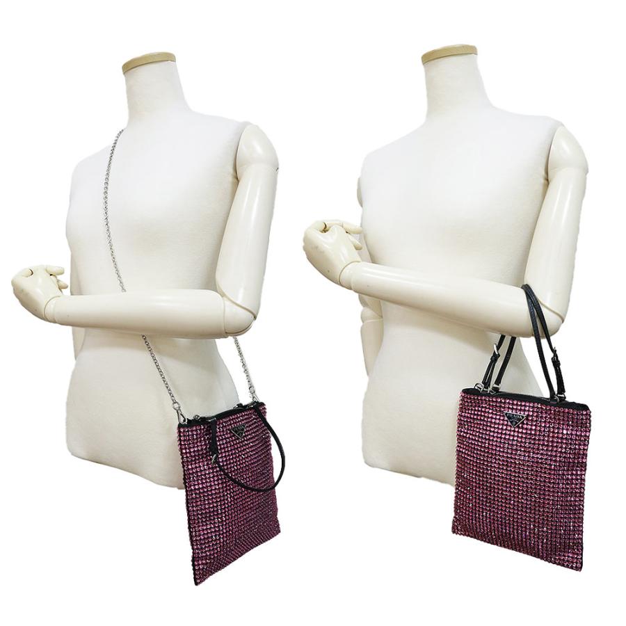 PRADA（プラダ） （未使用 展示品）プラダ 三角プレート 2WAY チェーン