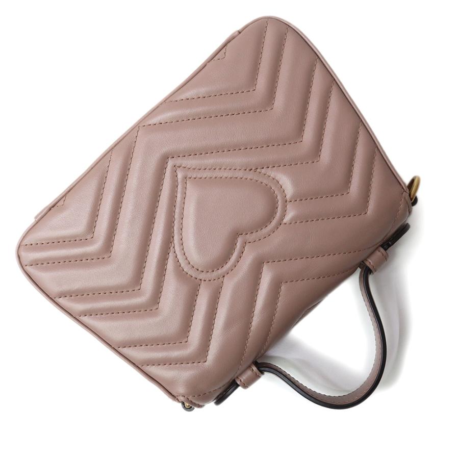 GUCCI GGマーモントトップハンドルバックショルダー2way ピンクベージュ GUCCI（グッチ） （未使用 展示品）グッチ GUCCI GGマーモント ミニ