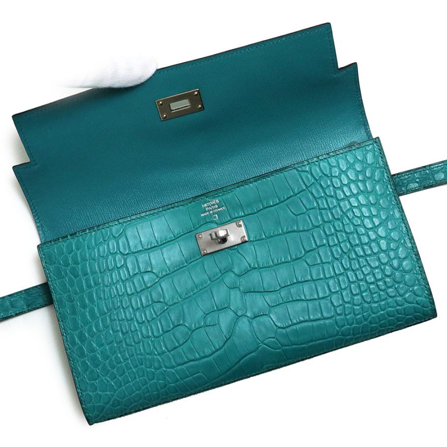 HERMES クロコダイルレザー 長財布 箱付き HERMES（エルメス） （新品・未使用品）エルメス ケリーウォレット