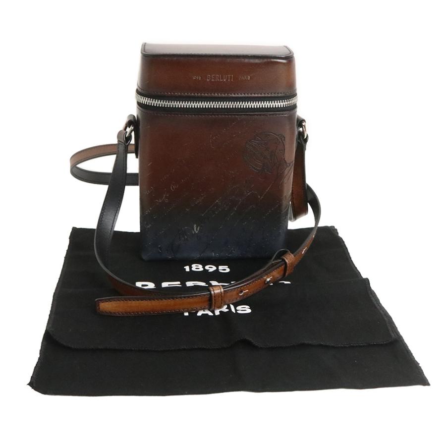 Berluti スクリットスワイプ カリグラフィー ヴェネチアレザー ショルダー Berluti（ベルルッティ） （美品）ベルルッティ フリー スクリット