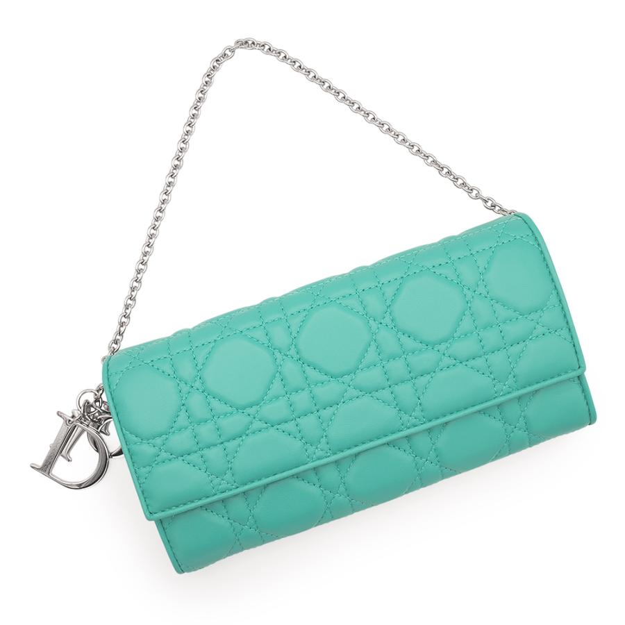 【 Dior 】＊新品未使用＊ラムスキン カナージュ チェーンウォレット 限定品 Christian Dior （未使用 展示品）クリスチャンディオール チェーン