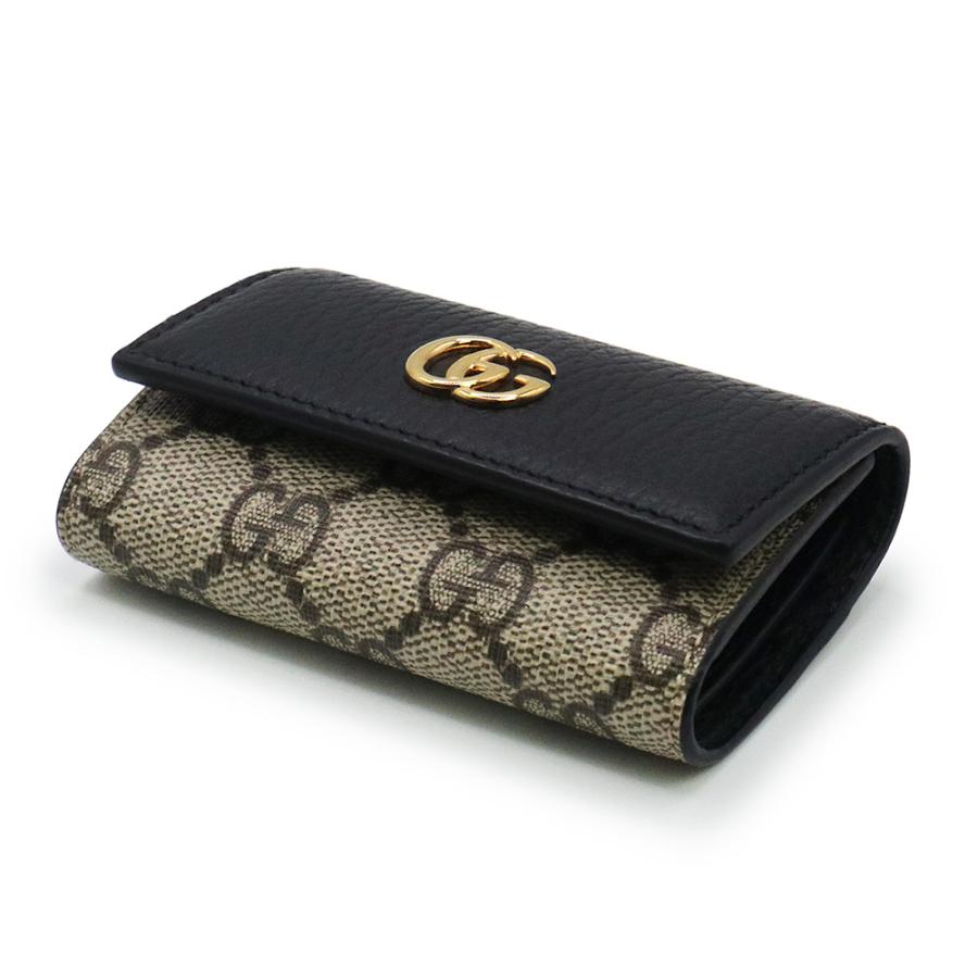 GUCCI （未使用 展示品）グッチ GGマーモント ダブルG バイカラー 6連  