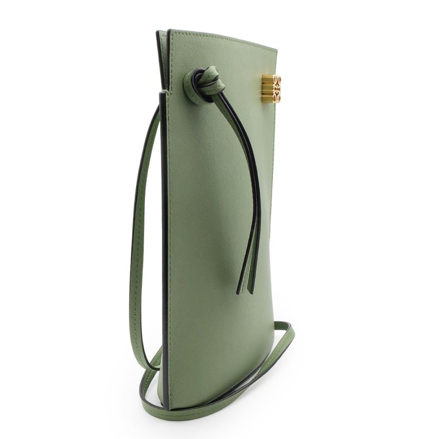【未使用】ロエベ Loewe　ダイスポケット レザー ロゴ ポシェット ミント LOEWE（ロエベ） （新品・未使用品）ロエベ ダイスポケット ショルダー