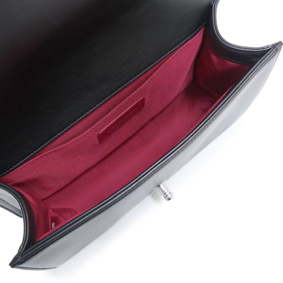 （美品）シャネル CHANEL ココマーク ボーイシャネル チェーン 2way ショルダーバッグ 斜め掛け レザー ツイード レッド ブラック 赤 黒 シルバー金具 A67086 CHANEL（シャネル） （美品）シャネル ココマーク ボーイシャネル