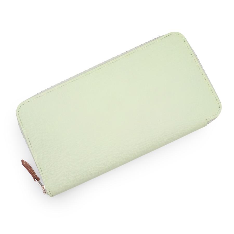 エルメス HERMES アザップ ロング グリーン 長財布 ヴォーエプソン