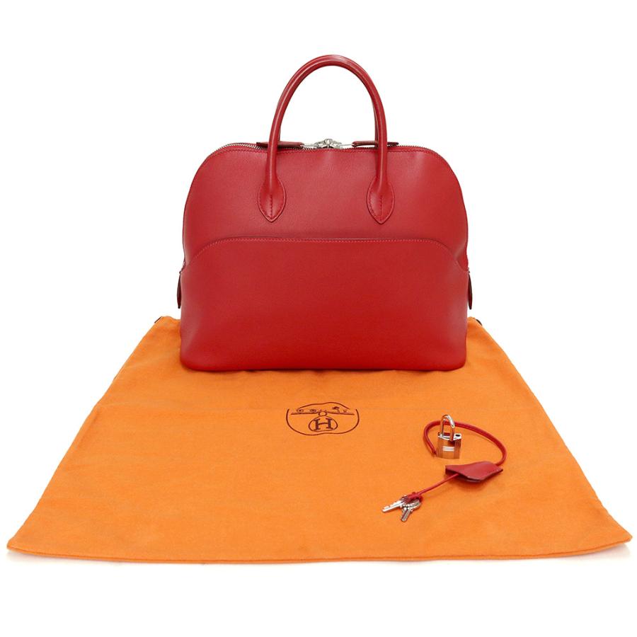 （中古）エルメス HERMES ボリード 1923 30 ハンドバッグ ヴォースイフト レザー Vermillon ヴァーミリオン レッド 赤 シルバー金具 □I刻印 HERMES（エルメス） （中古）エルメス ボリード 1923 30 ハンドバッグ