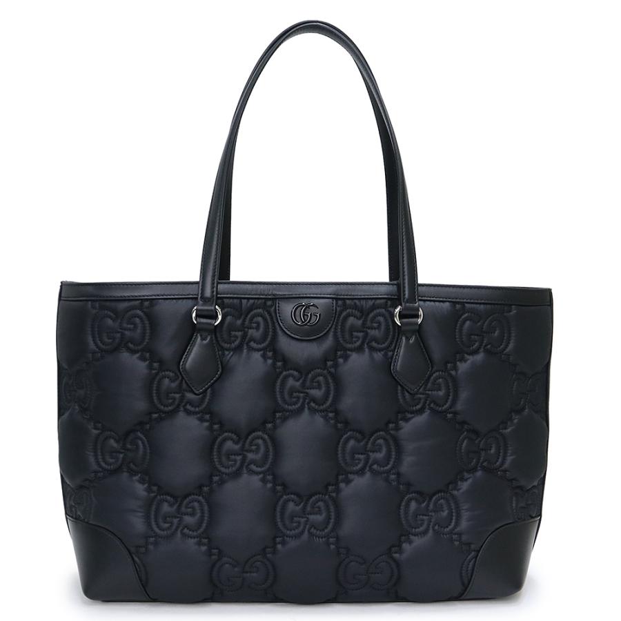 ■GUCCI（グッチ）美品 /ナイロン×レザー/ハンドバッグ/ブラック 黒 GUCCI（グッチ） （未使用 展示品）グッチ GUCCI GGマトラッセ ハンド