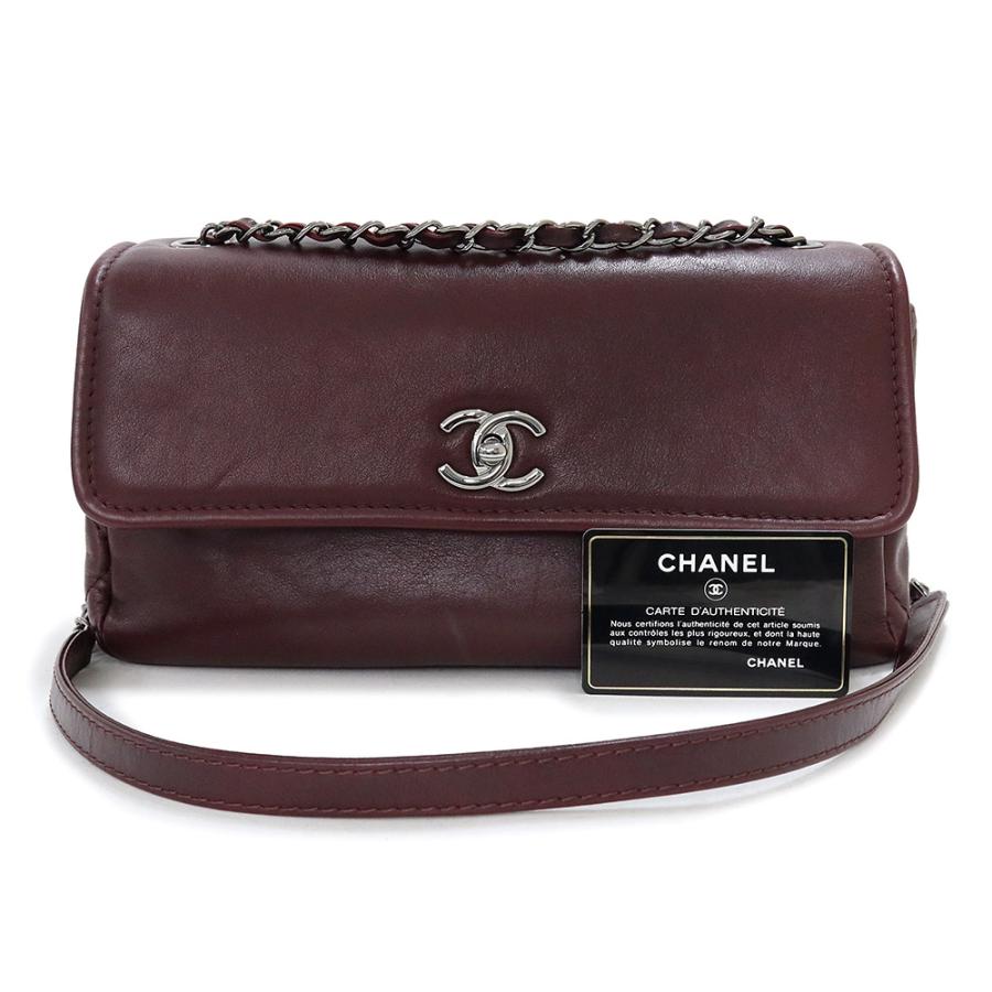 CHANEL マトラッセ ショルダーバッグ ボルドー タッセル付 CHANEL