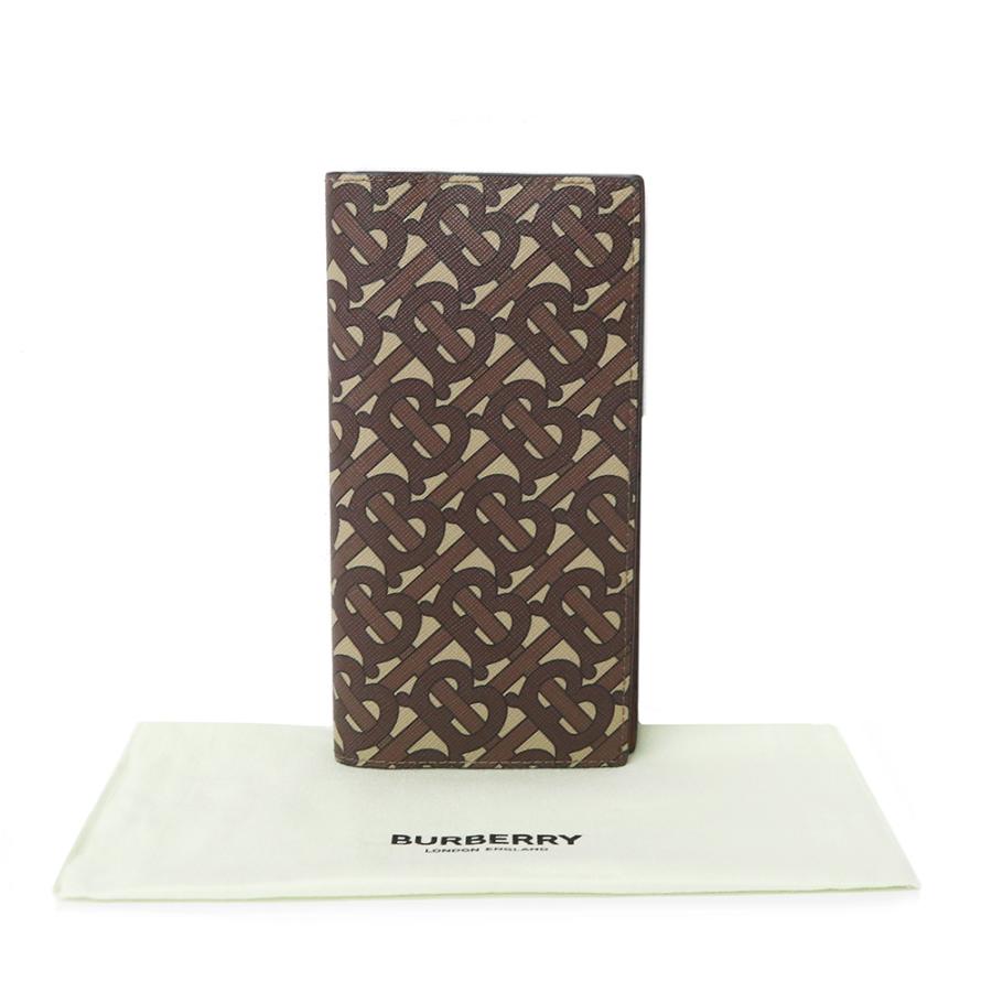 バーバリー　Burberry 二つ折り財布　茶色　柄模様　TBモノグラム BURBERRY（バーバリー） （新品・未使用品）バーバリー BURBERRY TB