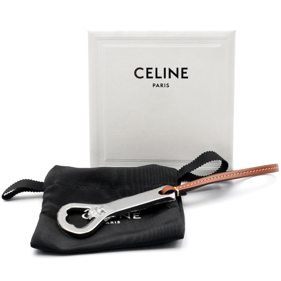トリオンフ ボトルオープナー / スチール＆カーフスキン　栓抜き CELINE（セリーヌ） （新品・未使用品）セリーヌ トリオンフ ボトル