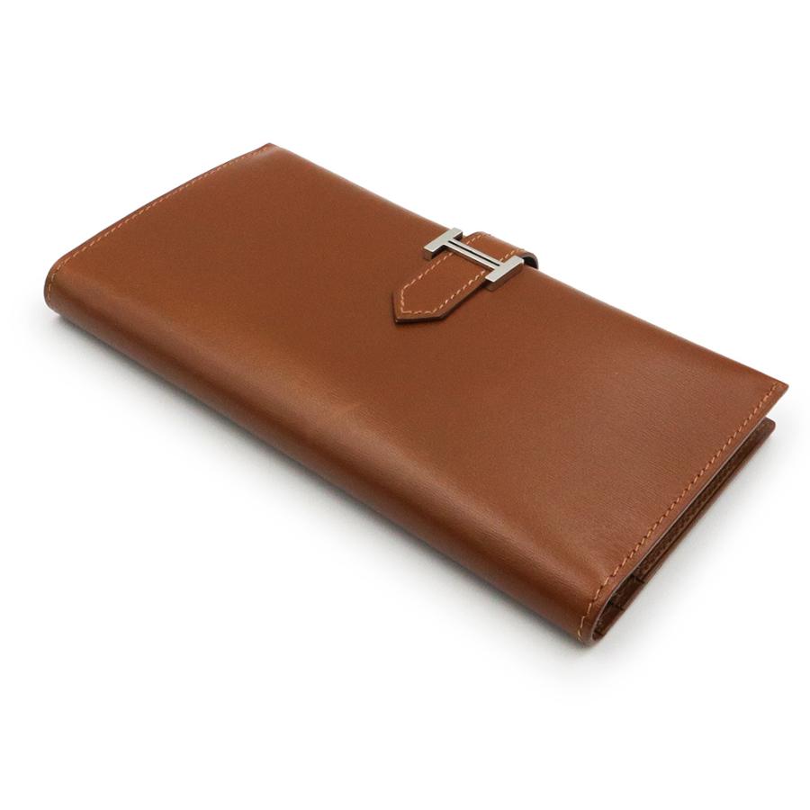 エルメス✨ベアン✨クラシック✨ブラウン✨二つ折り　長財布　154 HERMES（エルメス） （中古）エルメス ベアン クラシック 二つ折り長