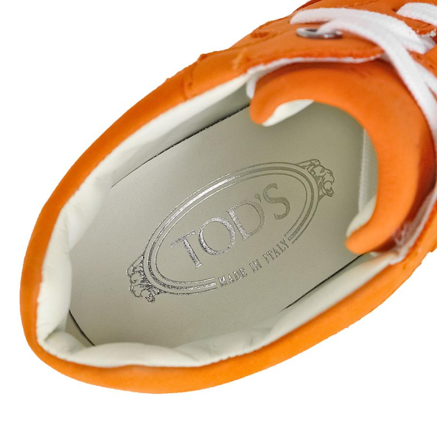 （新品・未使用品）トッズ TOD’S Sport Cassetta #37.5 24.5cm シューズ 靴 スニーカー スウェード レザー オレンジ ガンメタル金具 XXW0JL0D88Z06S_7