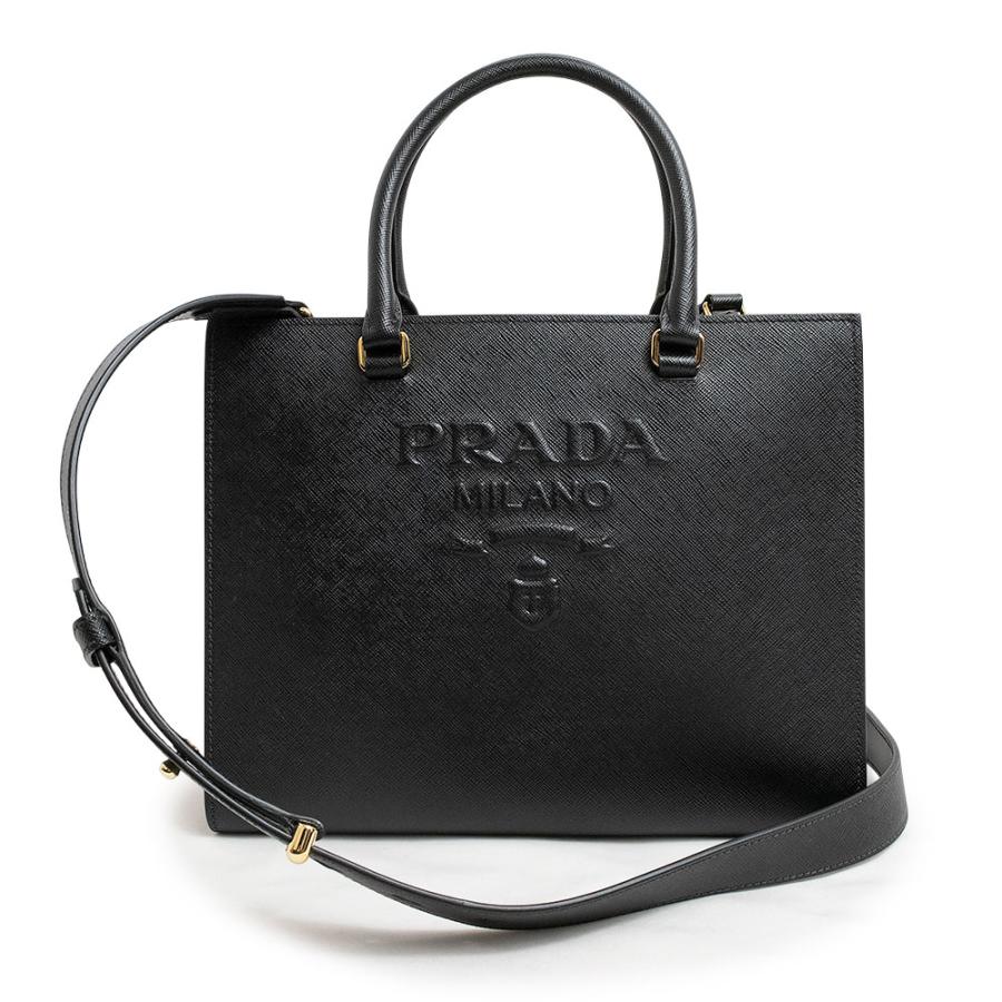 PRADA （新品・未使用品）プラダ ミディアム エンボス ロゴ 斜め掛け 