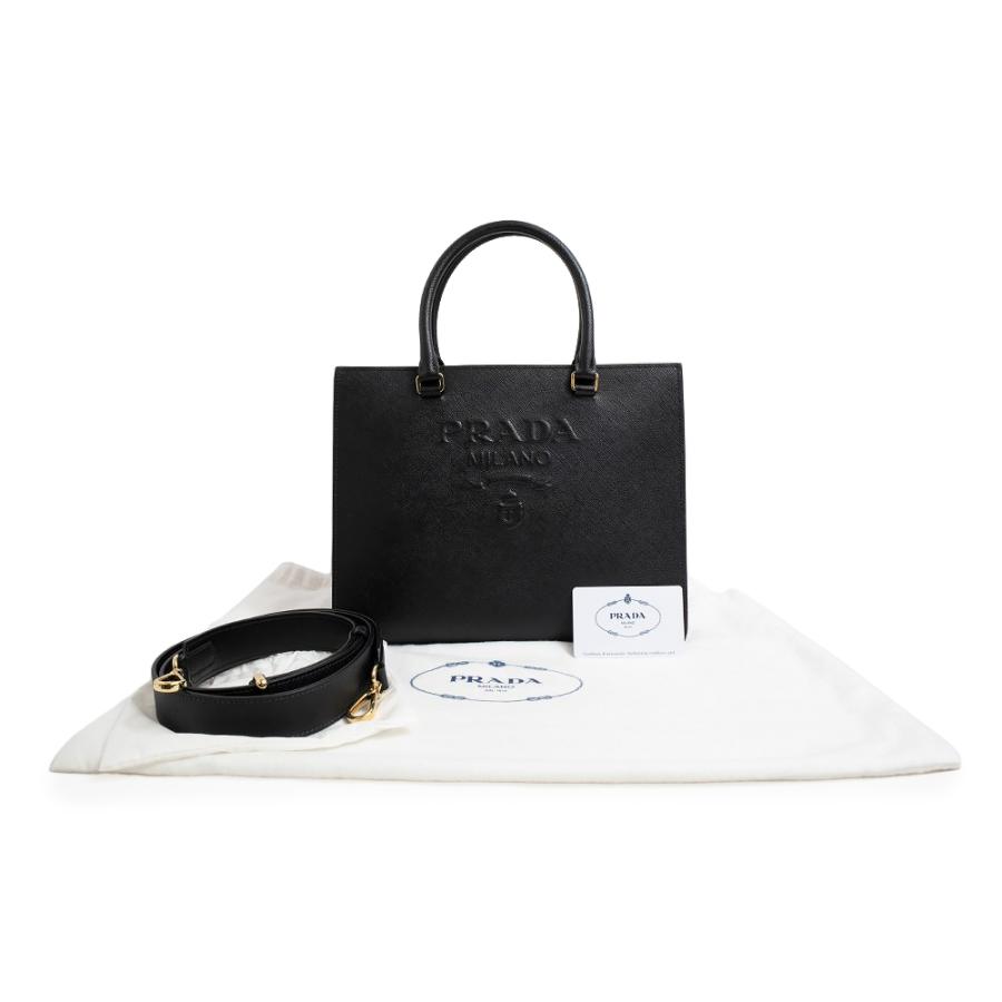 新品未使用品 PRADA プラダ サフィアーノレザー ハンドバッグ