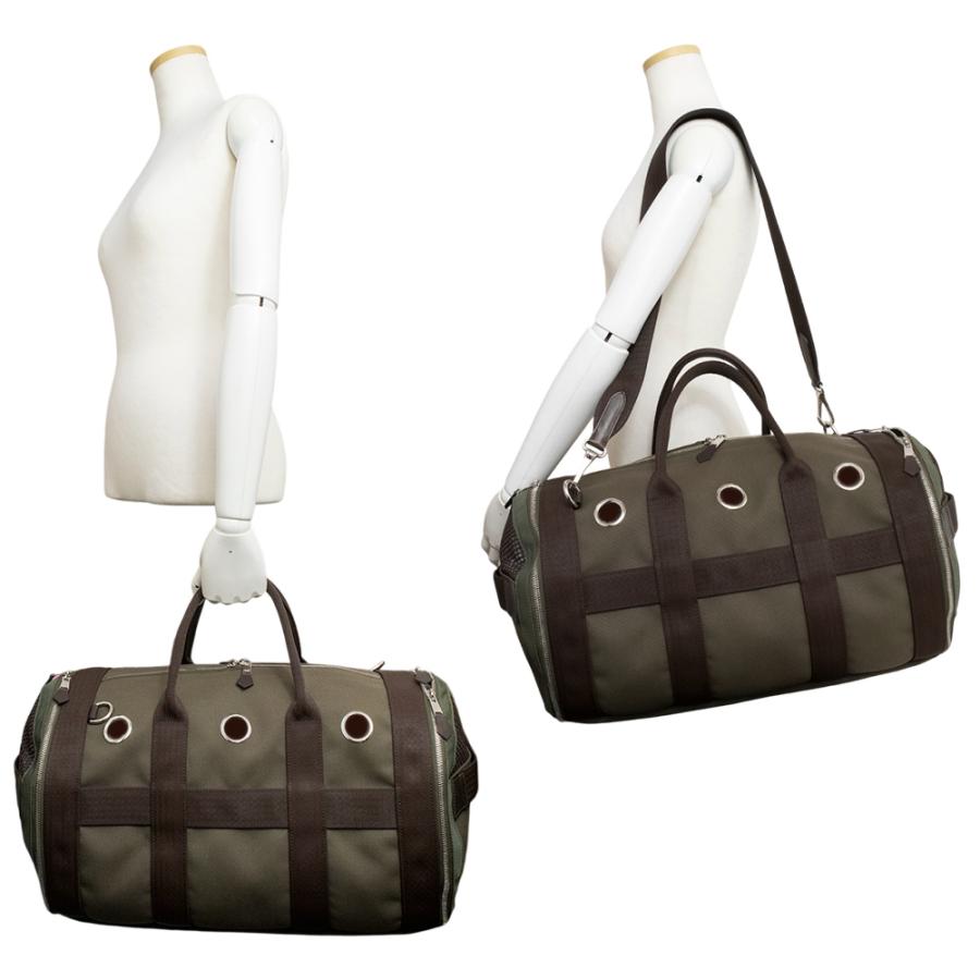 新品！ エルメスカーキ キャンバス地 ドックキャリーバッグ