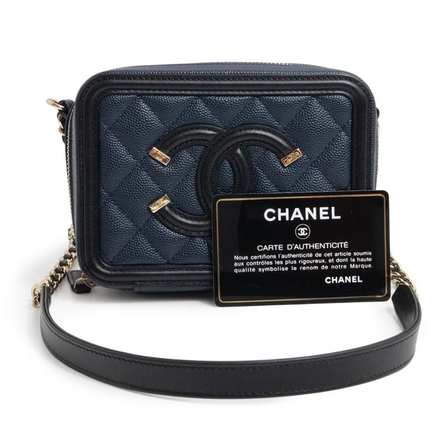 j*n様 CHANELノベルティ　本革キャビアスキンショルダーバッグ　新品未使用 CHANEL（シャネル） （未使用 展示品）シャネル CHANEL CCフィリグリー
