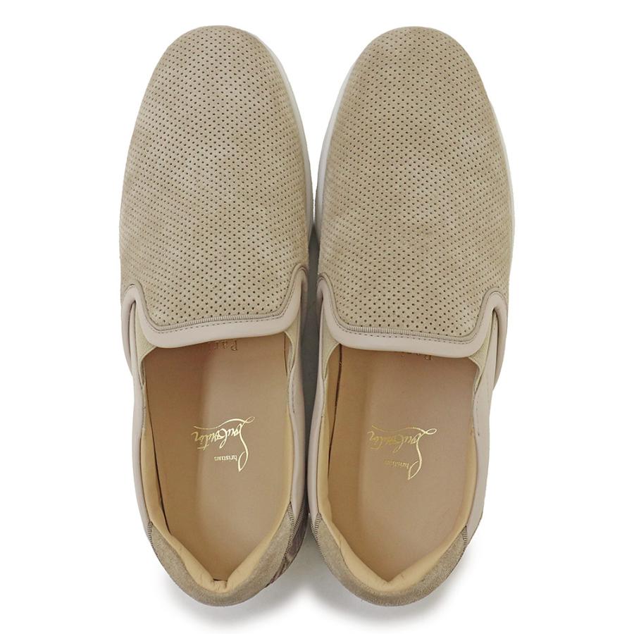 クリスチャン・ルブタン　ベージュフラットシューズ（未使用） Christian Louboutin（クリスチャンルブタン） （未使用保管品