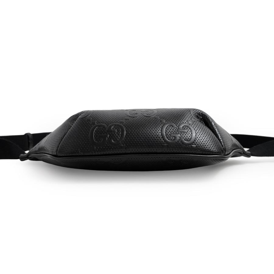 [未使用] グッチ GUCCI GG ブラック スモール ベルトバッグ GG ブラック〕スモール ベルトバッグ ・ブラック GGスプリーム