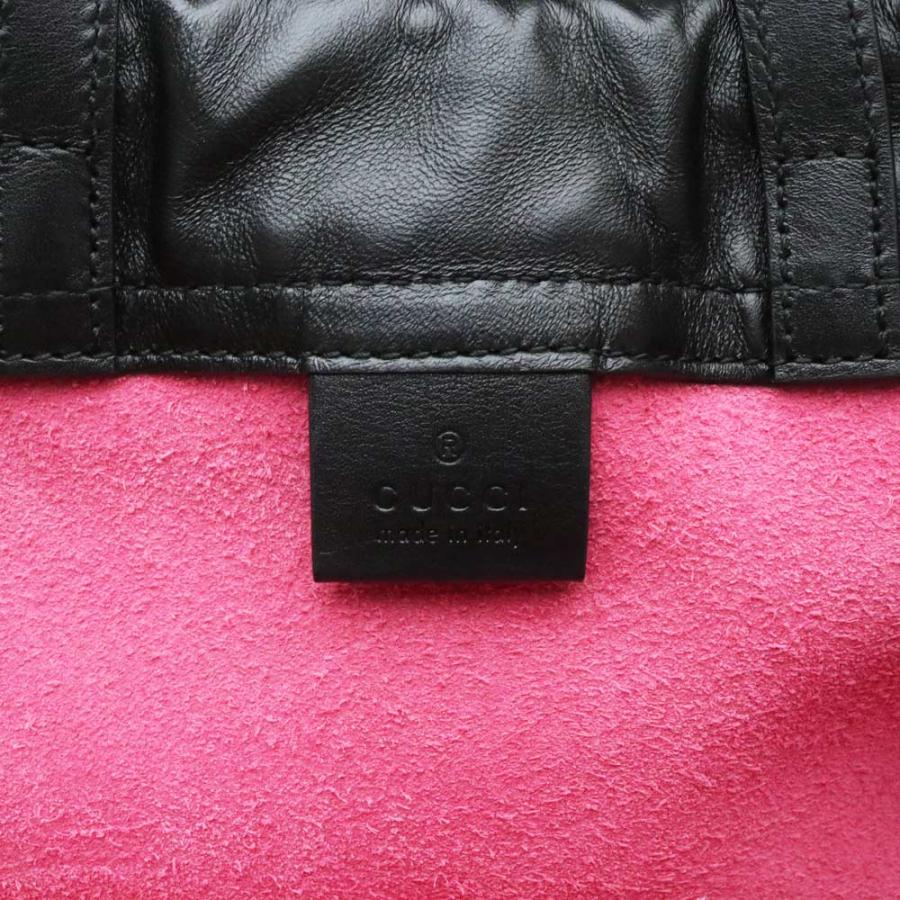 美品 GUCCI ドローストリング レザーリュックサック ピンク GUCCI （未使用 展示品）グッチ ドローストリング ミニ バック