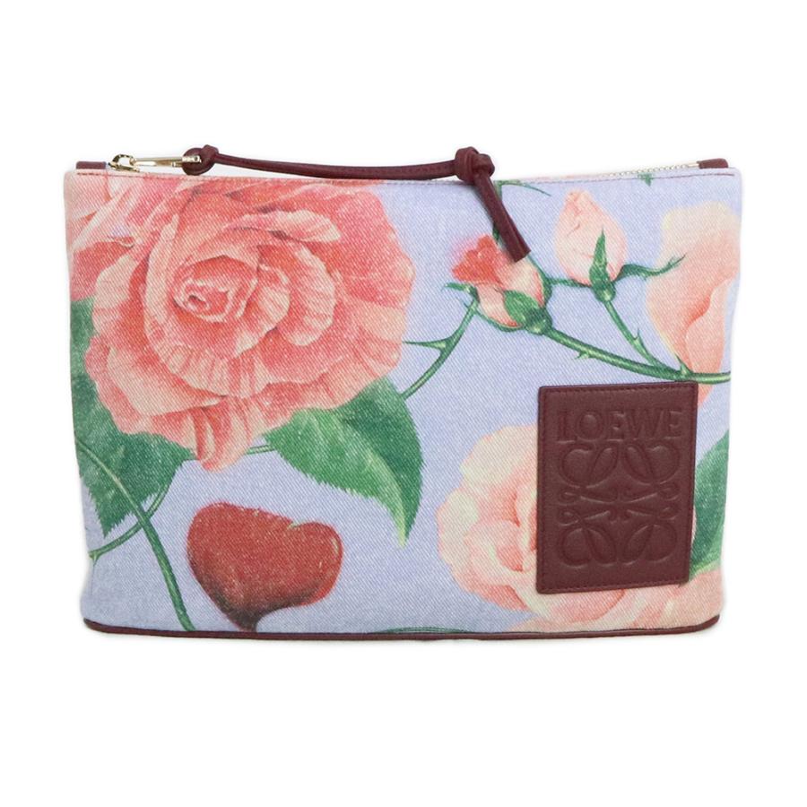 LOEWE（ロエベ） （新品・未使用品）ロエベ ローズ オブロングポーチ