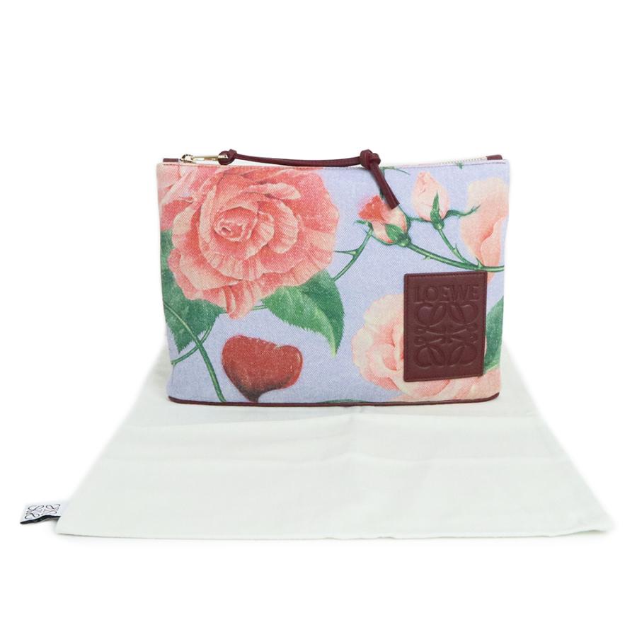 LOEWE（ロエベ） （新品・未使用品）ロエベ ローズ オブロングポーチ